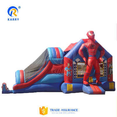 Populaire sur le marché Homme-araignée Château gonflable Combo de saut avec service personnalisé