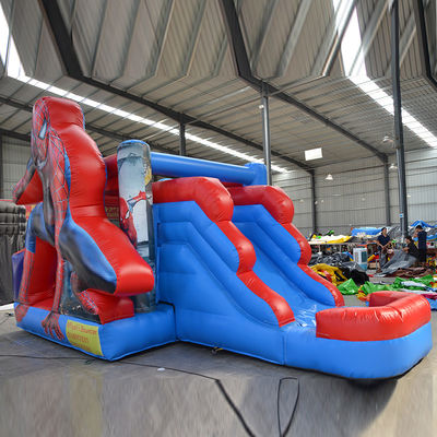 Populaire sur le marché Homme-araignée Château gonflable Combo de saut avec service personnalisé