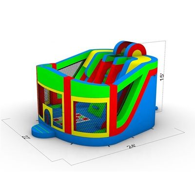 Location de soirée pour enfants maison gonflable avec combo de diapositives amusant et couleur personnalisée
