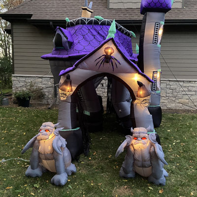 Taille personnalisée personnalisée maison hantée gonflable château de rebond pour enfants et adultes