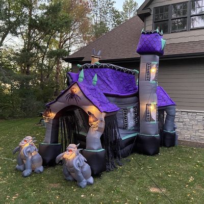 Taille personnalisée personnalisée maison hantée gonflable château de rebond pour enfants et adultes