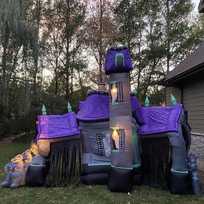 Taille personnalisée personnalisée maison hantée gonflable château de rebond pour enfants et adultes