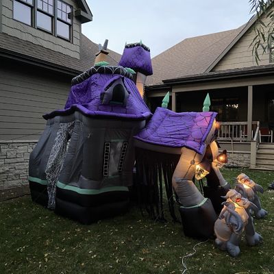 Taille personnalisée personnalisée maison hantée gonflable château de rebond pour enfants et adultes