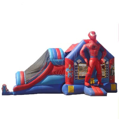 4*7*3.5m ou taille personnalisée Homme-araignée Combo de glissière gonflable pour fête