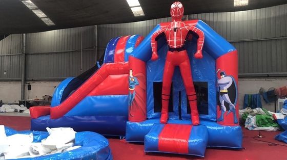 4*7*3.5m ou taille personnalisée Homme-araignée Combo de glissière gonflable pour fête