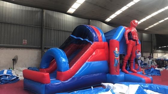 4*7*3.5m ou taille personnalisée Homme-araignée Combo de glissière gonflable pour fête