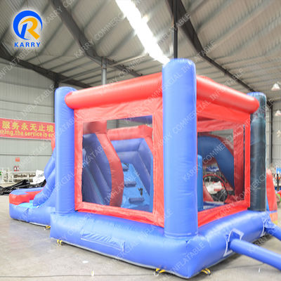 Expédition par voie maritime/aérienne PVC Spiderman maison gonflable avec combo de glissement