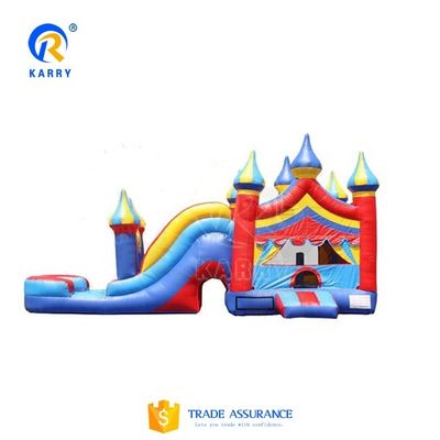 Grands enfants et adultes chariot-monstre gonflable maison de rebond avec diapositive certifiée EN14960