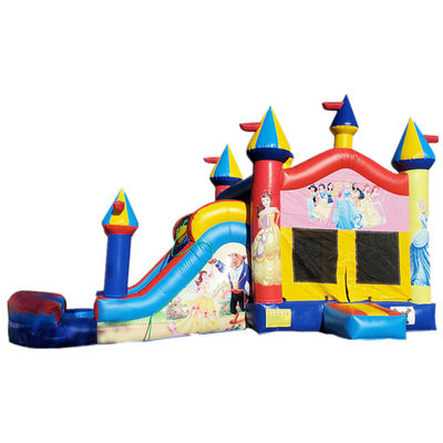 Logo personnalisé Acceptable Commercial Gonflable Bouncy Jumping Castle Combo Slide