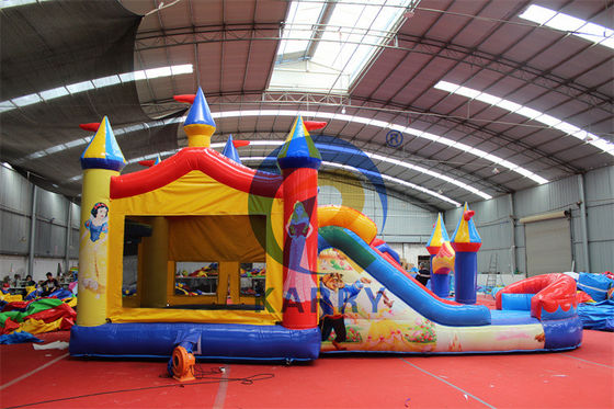 Logo personnalisé Acceptable Commercial Gonflable Bouncy Jumping Castle Combo Slide