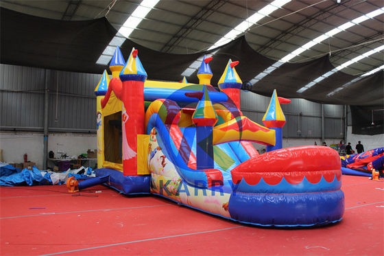 Logo personnalisé Acceptable Commercial Gonflable Bouncy Jumping Castle Combo Slide
