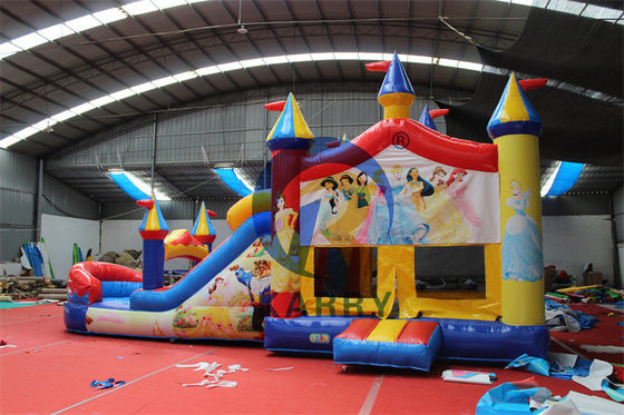 Logo personnalisé Acceptable Commercial Gonflable Bouncy Jumping Castle Combo Slide