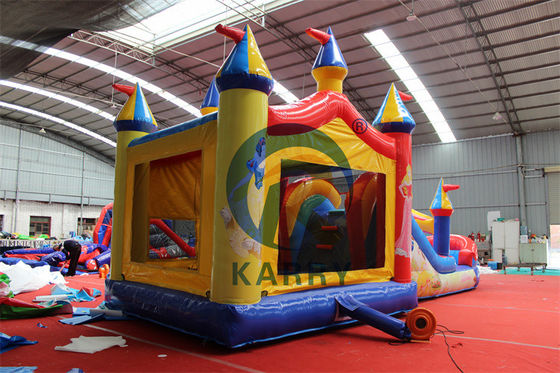 Logo personnalisé Acceptable Commercial Gonflable Bouncy Jumping Castle Combo Slide