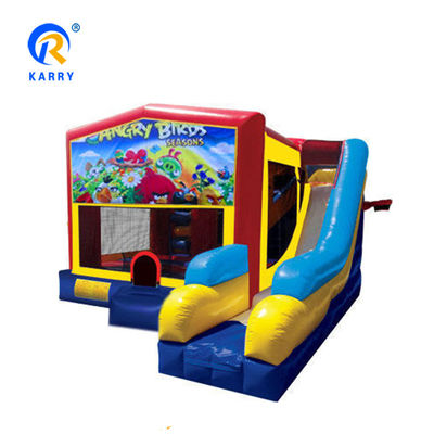 Château gonflable de glissière pour les enfants PVC Matériau unisexe Ireful Oiseaux Bounce House