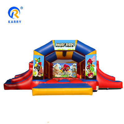 Château gonflable de glissière pour les enfants PVC Matériau unisexe Ireful Oiseaux Bounce House