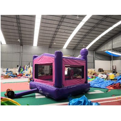 Impression numérique arc-en-ciel unicorne PVC château violet gonflable