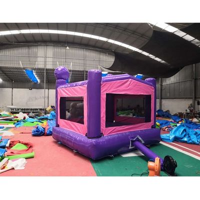 Impression numérique arc-en-ciel unicorne PVC château violet gonflable