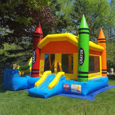 Maison de rebond Moonwalk gonflable à crayons portables avec certificat EN71/CE/plomb