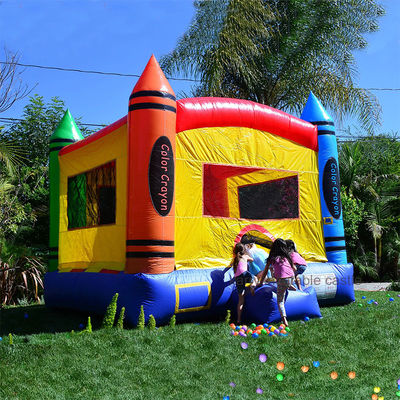 Maison de rebond Moonwalk gonflable à crayons portables avec certificat EN71/CE/plomb