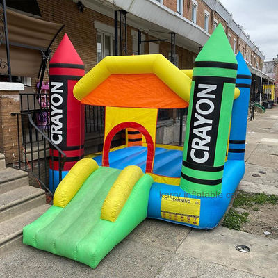 Maison de rebond Moonwalk gonflable à crayons portables avec certificat EN71/CE/plomb