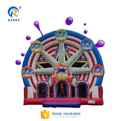 Terrain de jeux en plein air portable pour les enfants Ferris Wheel amusant château gonflable maison de saut en rebond