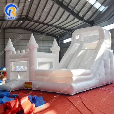Taille personnalisée Slide à sec et humide Combo gonflable Moonwalk Sautant château