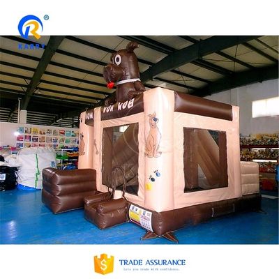 Commercial Château gonflable rebondissant avec toboggan à eau pour adultes gonflable à l'extérieur toboggan sec
