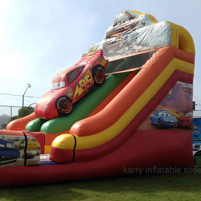 Personnalisez le personnage à double diapositive Monster Truck Château gonflable pour enfants