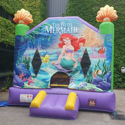 Taille personnalisée Mermaid gonflable commerciale sautant dans l' air Bouncer maison pour le parc