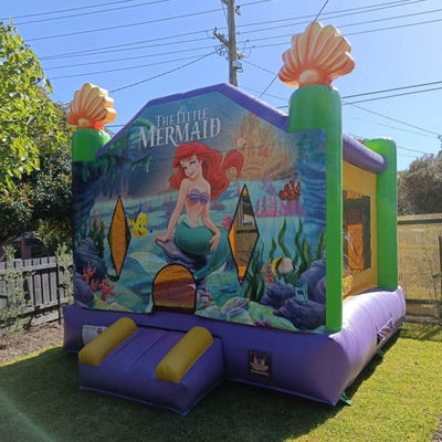 Taille personnalisée Mermaid gonflable commerciale sautant dans l' air Bouncer maison pour le parc