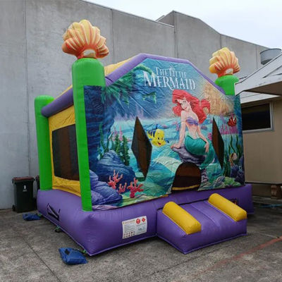Taille personnalisée Mermaid gonflable commerciale sautant dans l' air Bouncer maison pour le parc