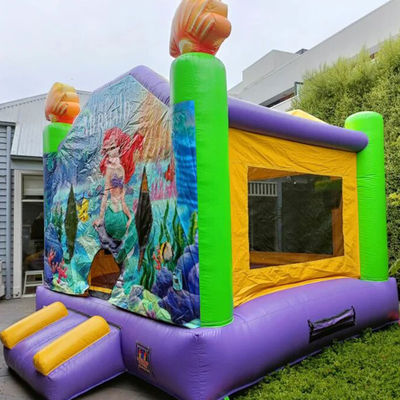 Taille personnalisée Mermaid gonflable commerciale sautant dans l' air Bouncer maison pour le parc