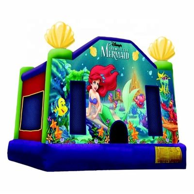 Taille personnalisée Mermaid gonflable commerciale sautant dans l' air Bouncer maison pour le parc