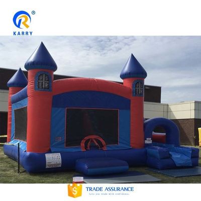 5x5m Inflatable arc-en-ciel licorne château rebondissant combo de diapositive de couleur personnalisée