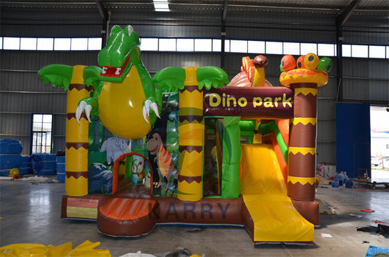 Château d'aventure de la jungle bouncer gonflable combo de glissière avec la jungle animal design