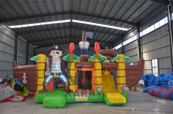 Château d'aventure de la jungle bouncer gonflable combo de glissière avec la jungle animal design