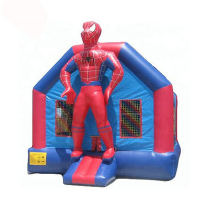 Maison gonflable de 65 kg avec planche à roulettes et conception de saut en l'air Spiderman 3D
