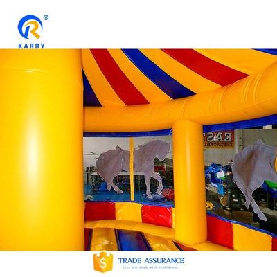 EN71/EN14960/CE Parti de cirque certifié Château gonflable avec design de carrousel