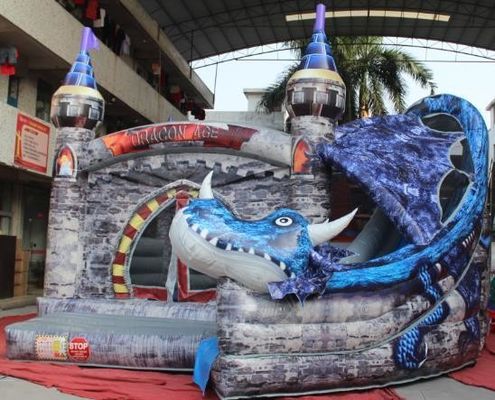 Centre d'activités pour enfants gonflables avec château personnalisable et maison gonflable
