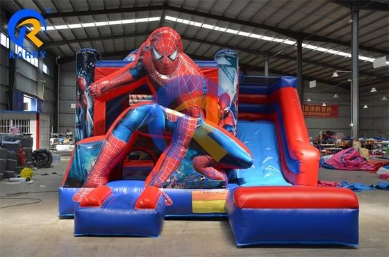Homme araignée maison gonflable à rebond Combo Jumping Castle pour le divertissement des enfants