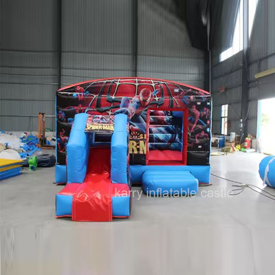 Homme araignée maison gonflable à rebond Combo Jumping Castle pour le divertissement des enfants