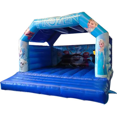 Blower avec Blower Populaire Trampoline surgelé gonflable Blue Bounce House Château