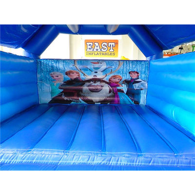 Blower avec Blower Populaire Trampoline surgelé gonflable Blue Bounce House Château