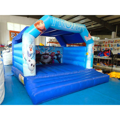 Blower avec Blower Populaire Trampoline surgelé gonflable Blue Bounce House Château
