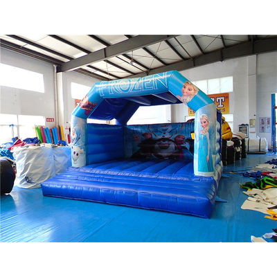 Blower avec Blower Populaire Trampoline surgelé gonflable Blue Bounce House Château