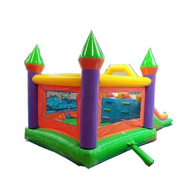 Maison gonflable unisexe à double glissement Château de saut à l'air avec PVC