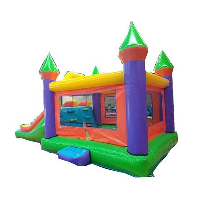 Maison gonflable unisexe à double glissement Château de saut à l'air avec PVC