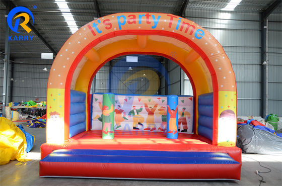 Jeu de château gonflable Grand-bouche singe monde des animaux heureux thème maison rebondissante avec diapositive