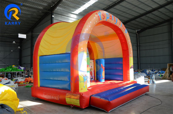 Jeu de château gonflable Grand-bouche singe monde des animaux heureux thème maison rebondissante avec diapositive