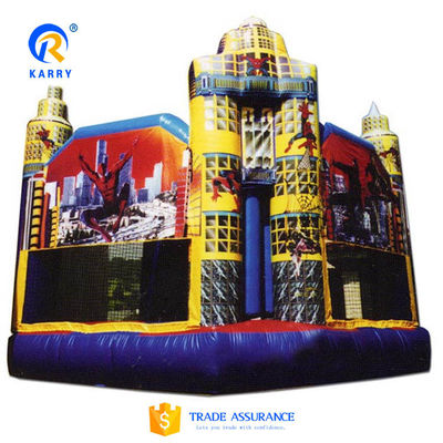 Couleur personnalisée en PVC Spider-Man Château gonflable pour enfants